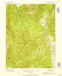 1952 Map of Santaquin Peak, Utah County, UT — High-Res | Pastmaps